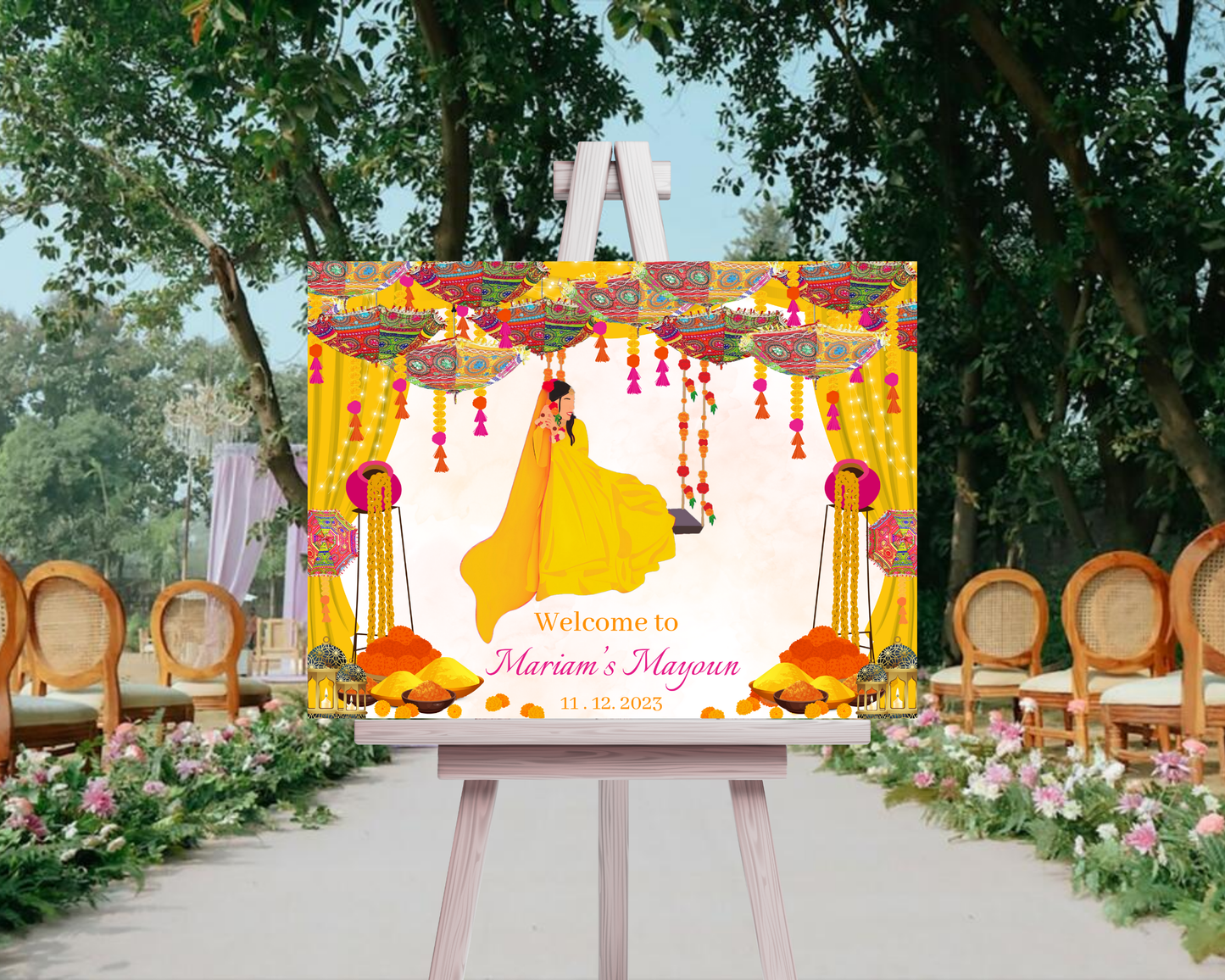 Digital Welcome Signage for Hijabji Mayoun