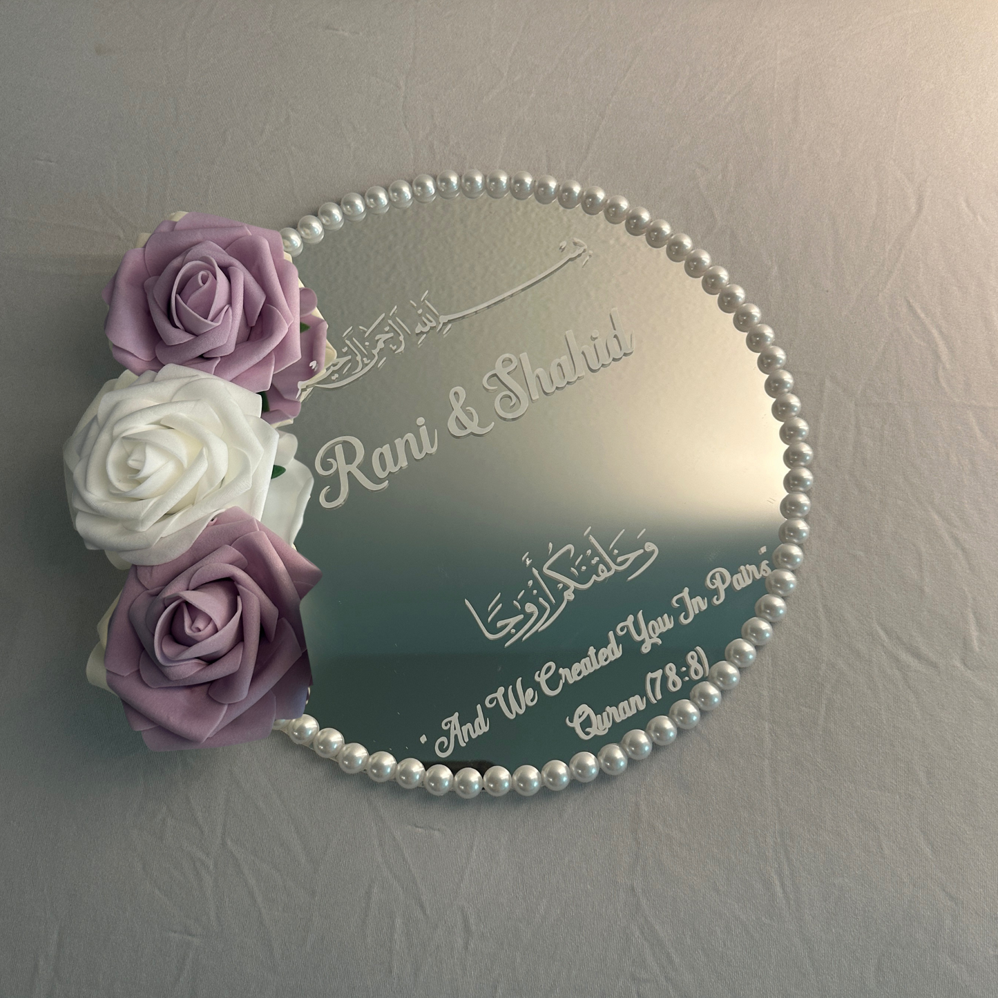 Purple Mirror Ring Plate