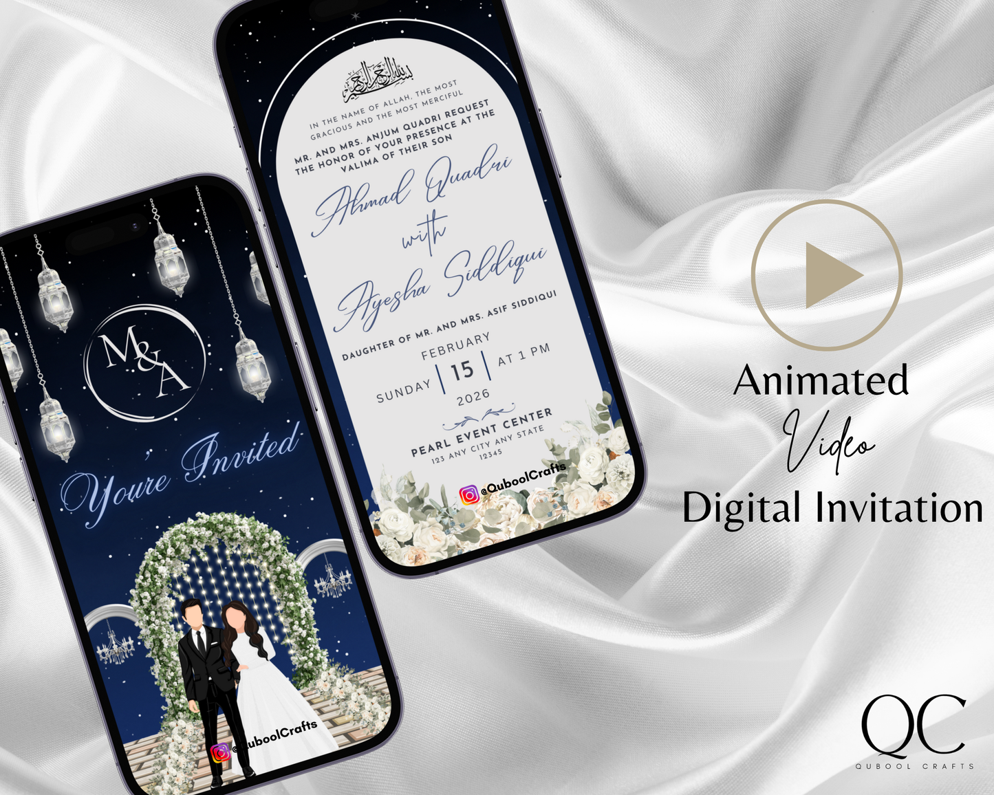 Evening Reception Invite