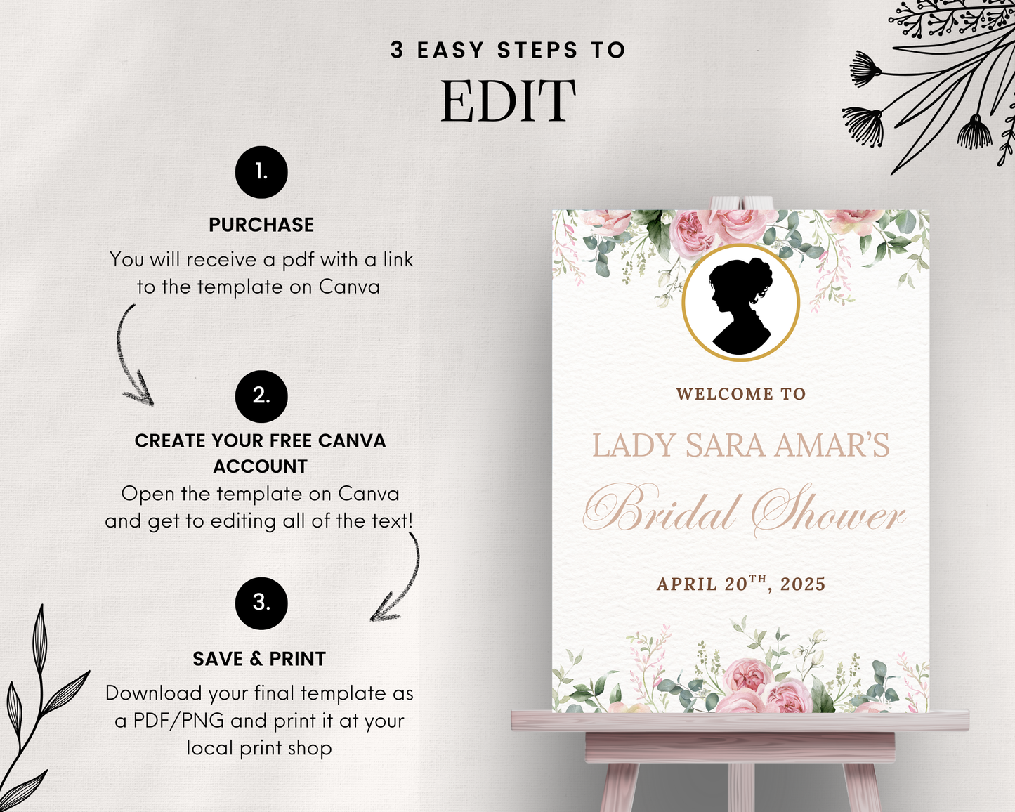 Bridgerton Bridal Shower Sign