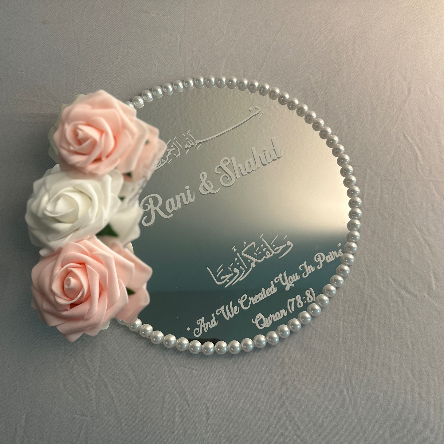 Pink Mirror Ring Plate