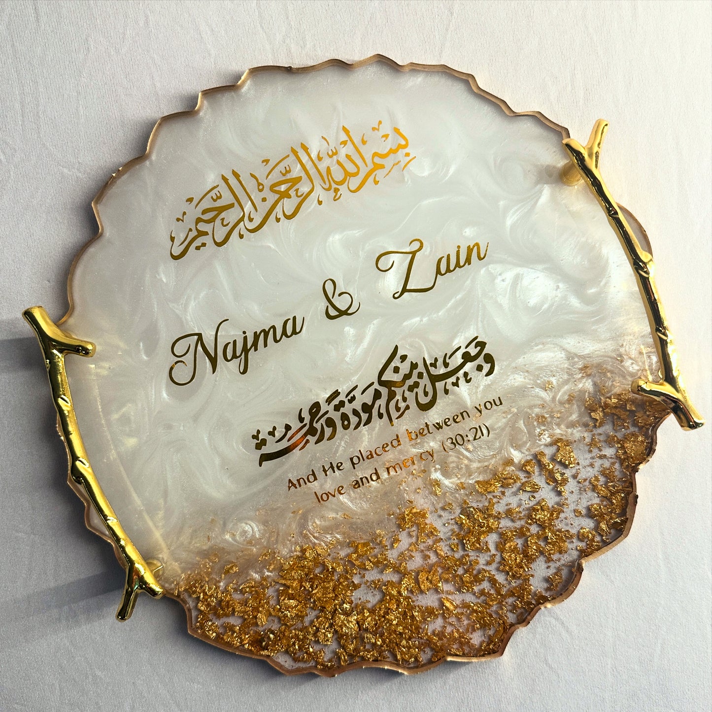 Gold Resin Tray