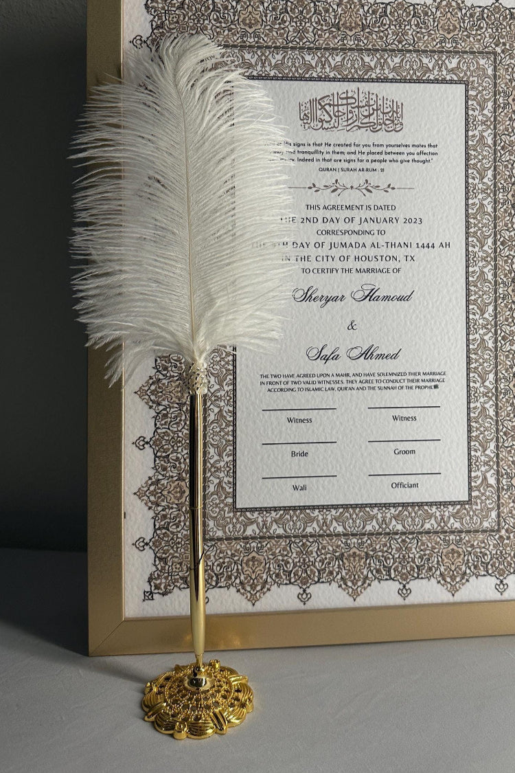 Gold Wedding Pen