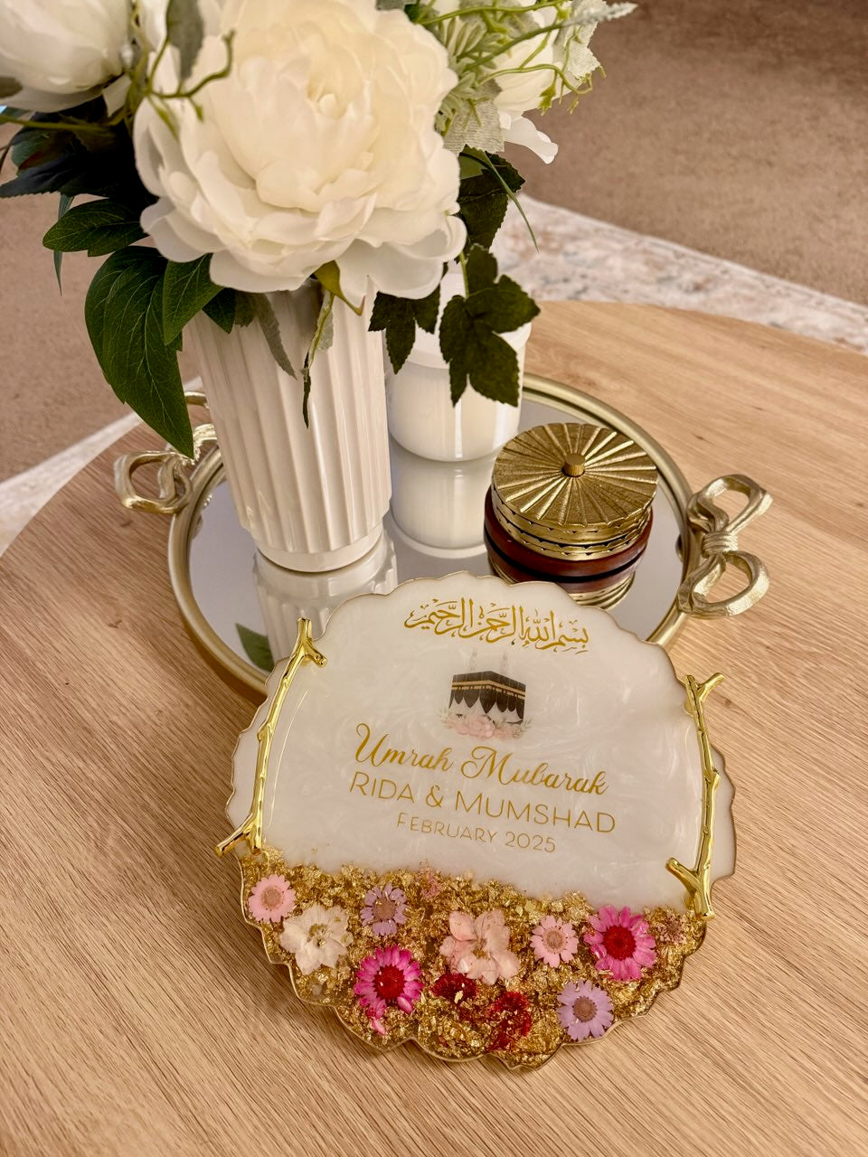 Umrah Gift Resin Tray