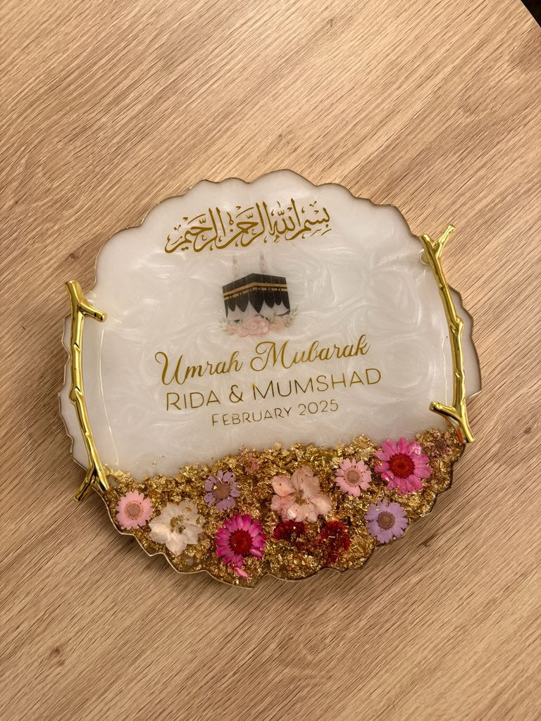 Umrah Gift Resin Tray