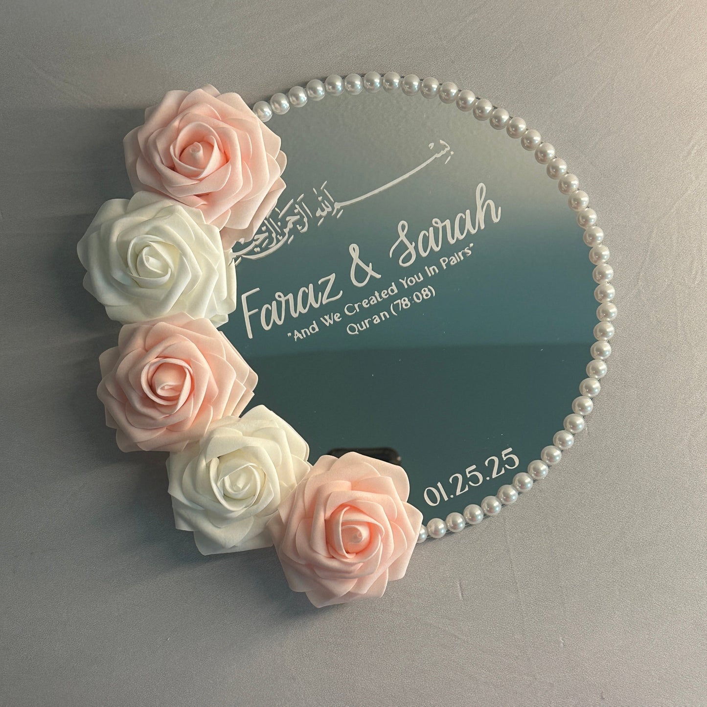 Pink Mirror Ring Plate