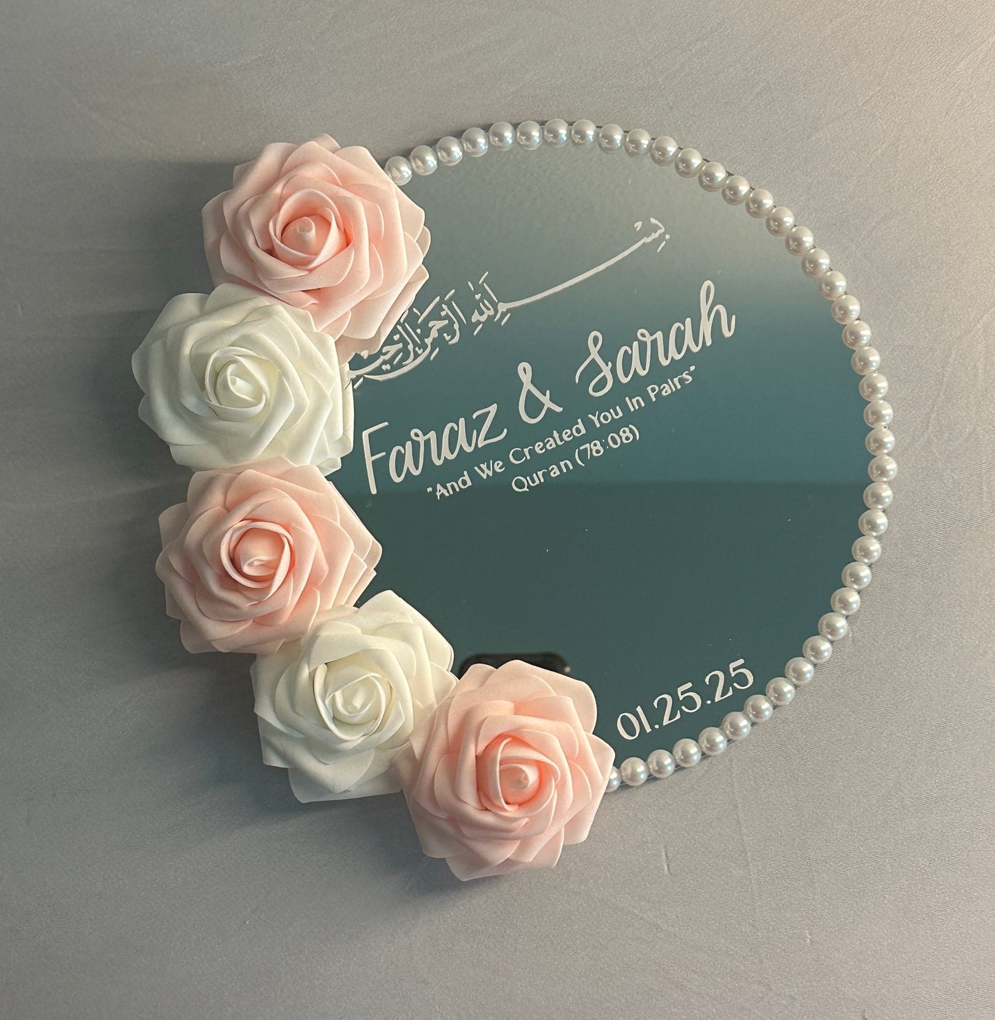 Pink Mirror Ring Plate