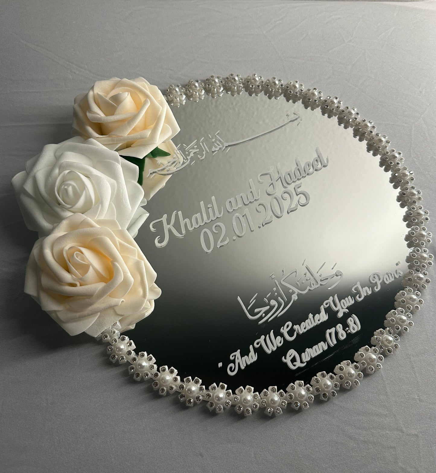 Champagne Mirror Plate