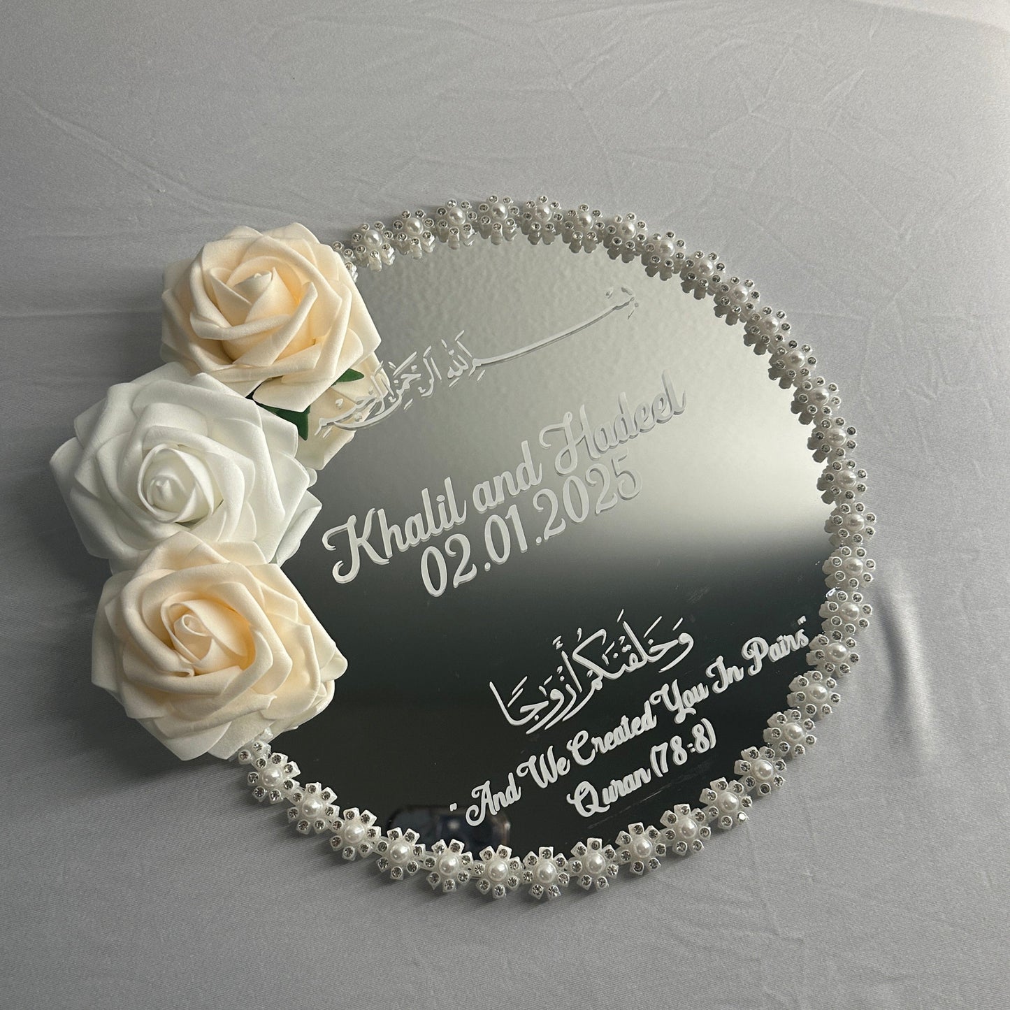 Champagne Mirror Plate