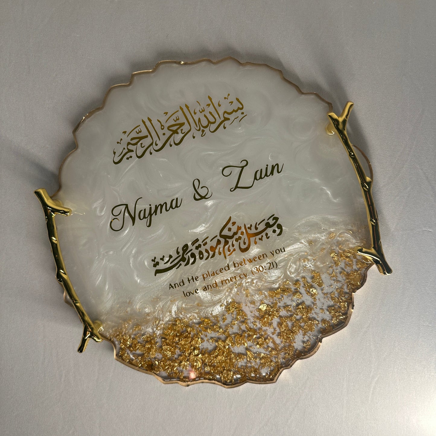 Gold Resin Tray