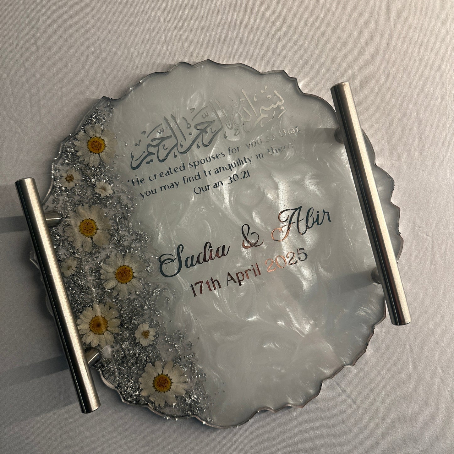 Silver Resin Tray