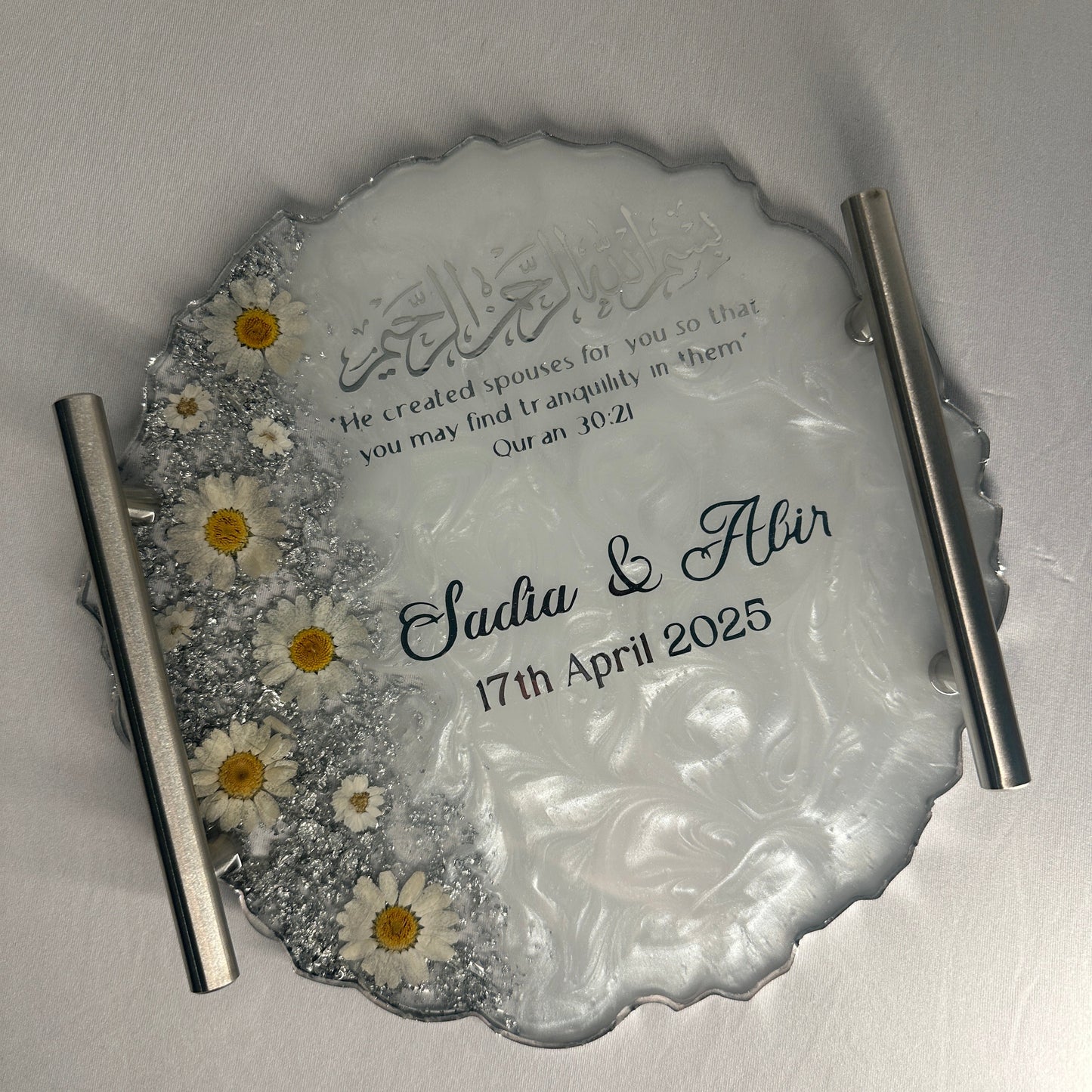 Silver Resin Tray
