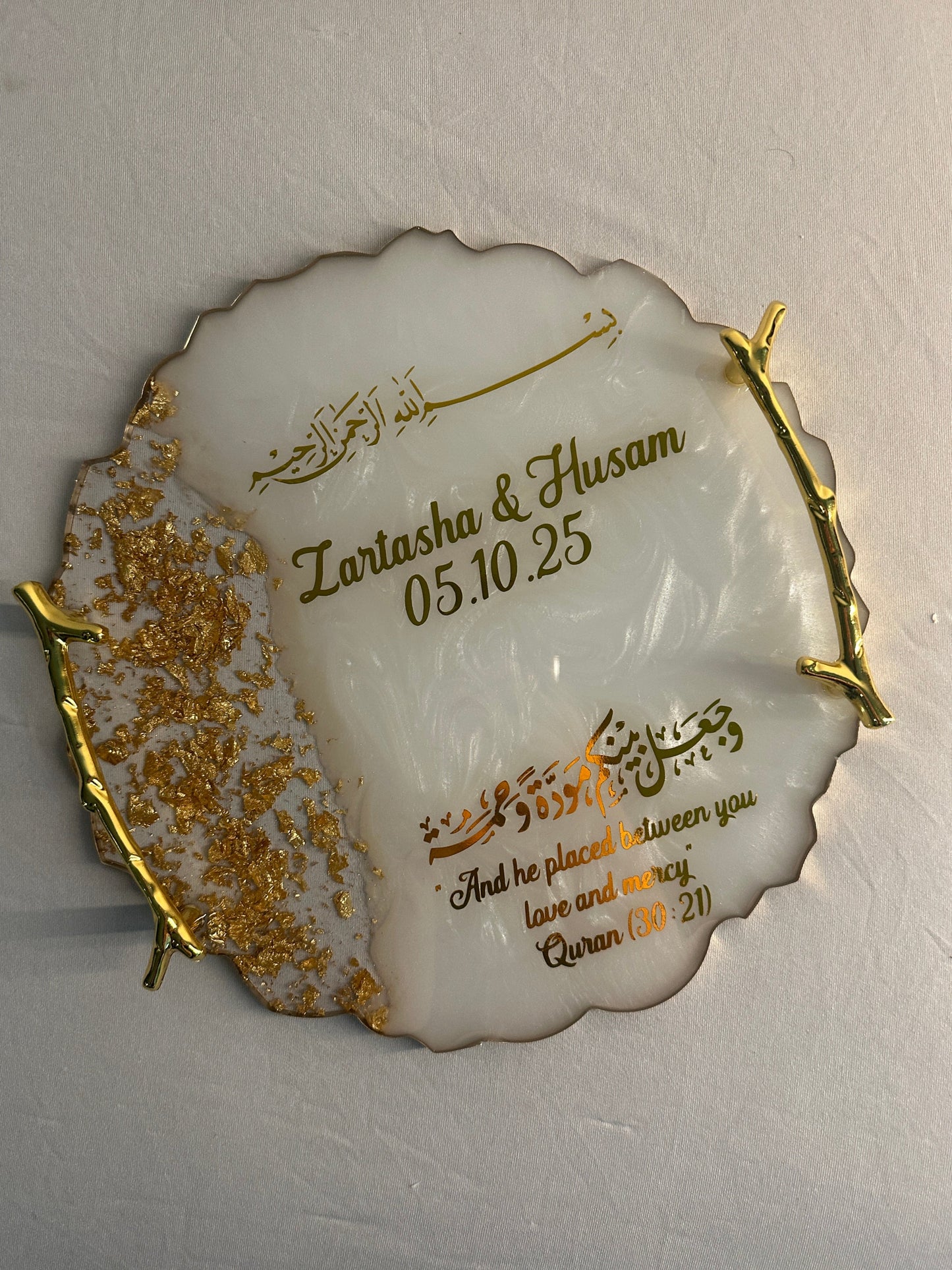 Gold Resin Tray