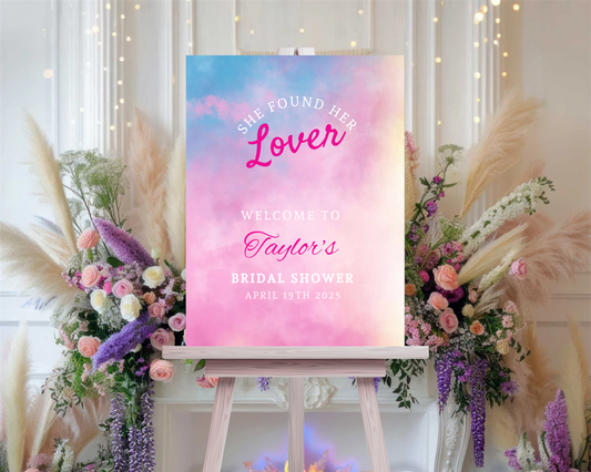 Lover Bridal Shower Sign