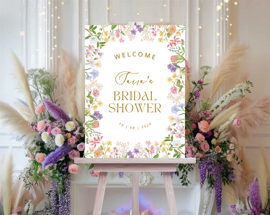 Floral Bridal Shower Sign