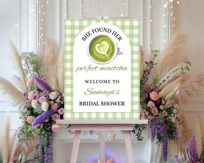 Perfect Matcha Bridal Shower Sign