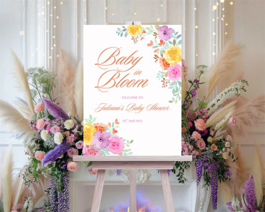 Baby in Bloom Sign