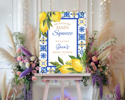Main Squeeze Bridal Shower Sign
