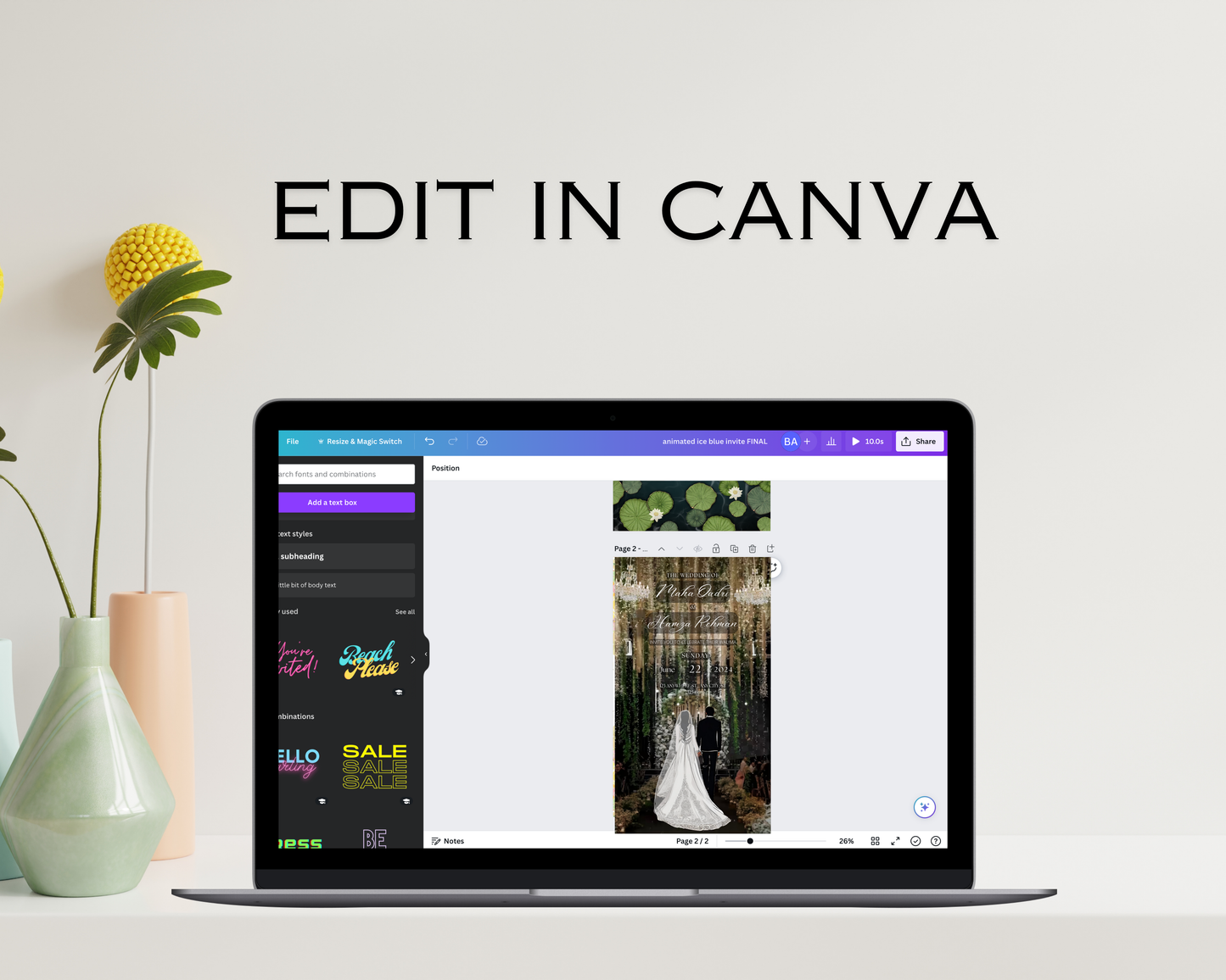 Boat Reception Invite