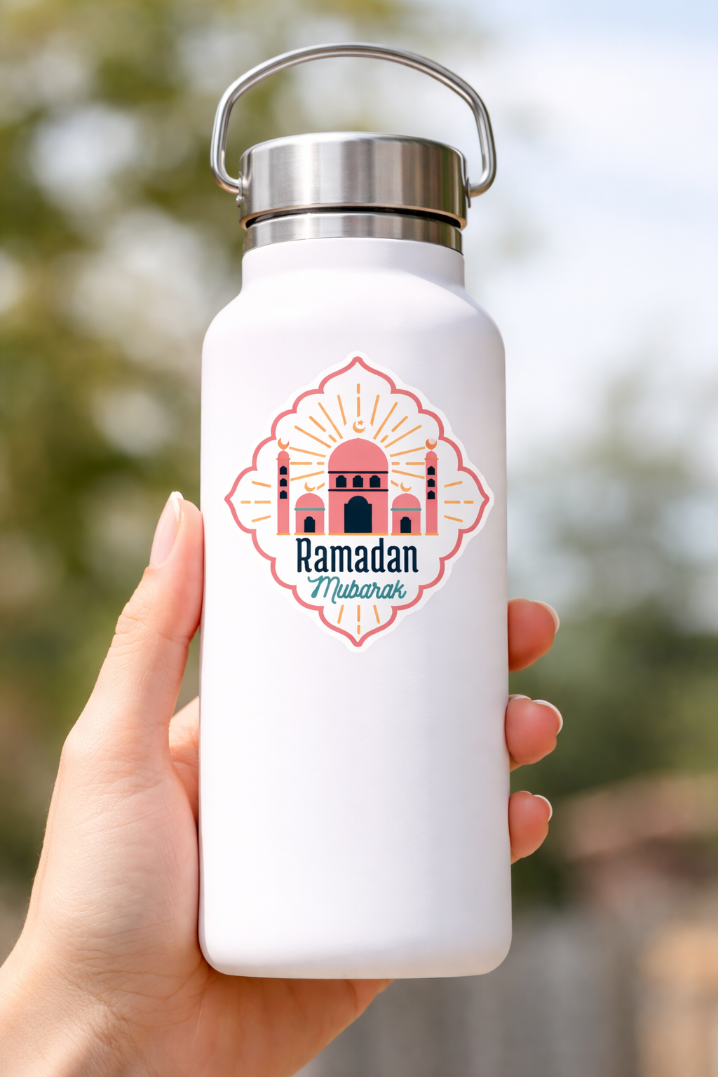 Pink Ramadan Mubarak