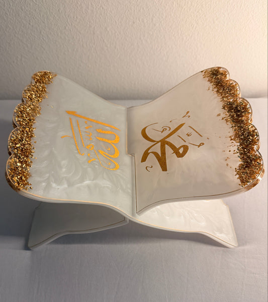 White Quran Holder Rehal