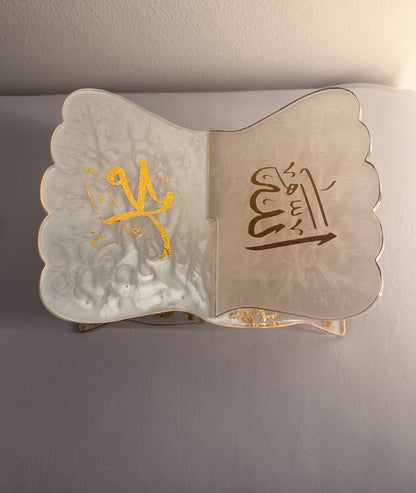 White Quran Holder Rehal