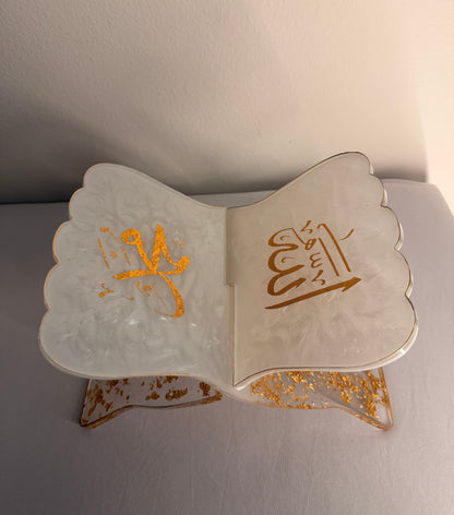 White Quran Holder Rehal