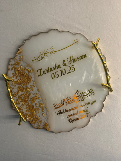 Gold Resin Tray