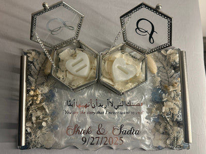 Silver Rectangle Resin Tray