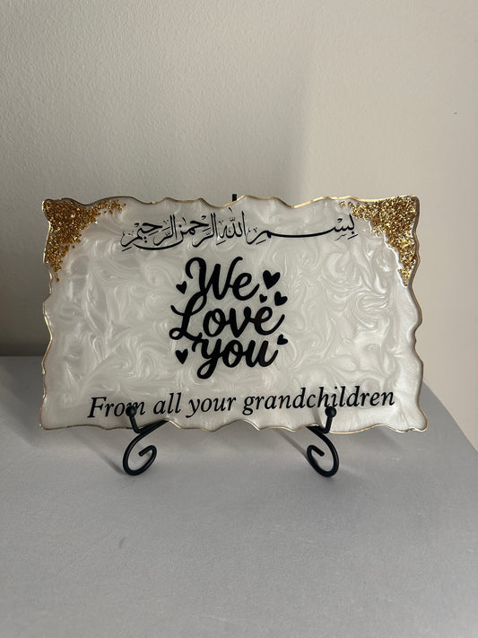 Islamic Gift Resin Plate